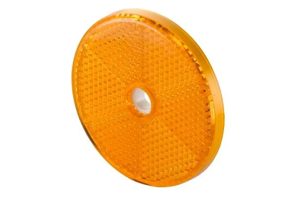 Image of HELLA 8RA 002 014-872 Reflex Reflector round yellow Left, Right Reflex Reflector (2501)