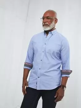 Image of Joe Browns No Ordinary Oxford Shirt - Blue Size XL, Men