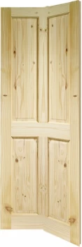 Image of Wickes Chester Internal Bi-fold Door Knotty Pine 4 Panel 1981x762mm