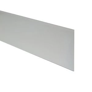 Image of 6mm Splashwall Ivory Bevelled Glass Upstand (L)0.9m