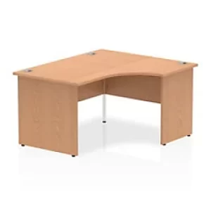 Image of Dynamic Ergonomic Desk Impulse ICDRP14OAK Rectangular MFC 1800 mm x 800 mm x 730 mm Grey Oak, White