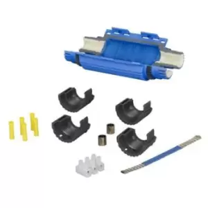 Image of Wiska Shark Gel Insulated Joint with Strip Connector & Earth Bonding Kit Blue - SH6801BW