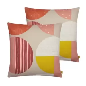 Image of Furn. Nomello Twin Pack Polyester Filled Cushions Multi