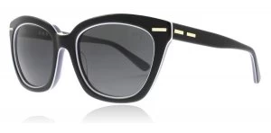Image of DKNY DY4142 Sunglasses Black White 372087 53mm
