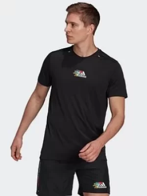 Image of adidas Signature Tee, Black, Size L, Men