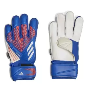 Image of adidas Predator Match Junior Goalkeeper Gloves Fingersave - Blue