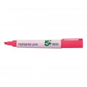 Image of Eco Highlighter 1 5mm Line Pink Pack 10 938047