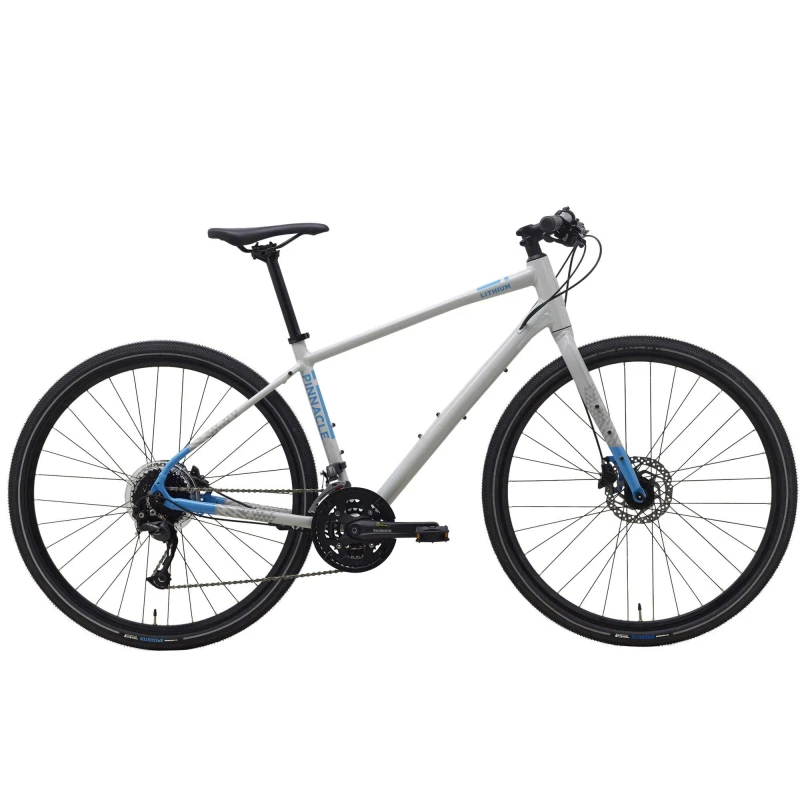 Image of Pinnacle Lithium 3 Hybrid Bike Adults - Grey Grey XS