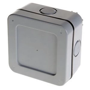 Image of Masterplug Exterior 5 Way Terminal Junction Box - Grey 100mm