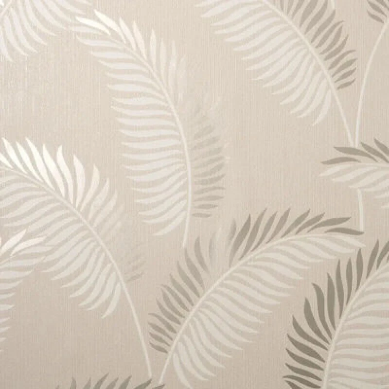 Image of Fine Decor Cascade Leaf Cream Gold Wallpaper FD42838