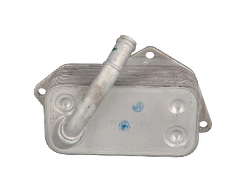 Image of NISSENS 90689 Oil Cooler ** FIRST FIT ** with gaskets/seals, without filter Aluminium Oil Cooler,engine oil (469)