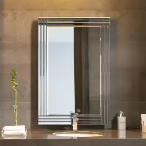 Image of MirrorOutlet Oakley All Glass Triple Edge Bevelled Mirror 90 X 60 Cm