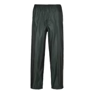 Image of Classic Mens Water Splash Rain Trousers Olive S