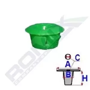 Image of ROMIX Clip, trim-/protection strip BMW,SEAT C50871 51711932996,191853586D