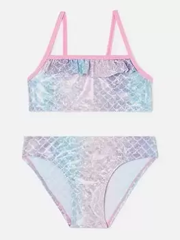 Image of Accessorize Girls Mermaid Bikini - Multi, Size Age: 9-10 Years, Women