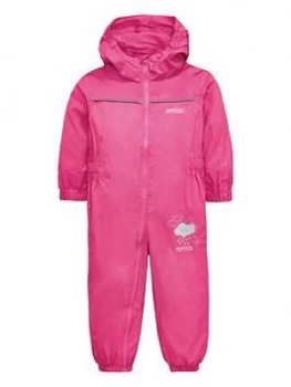 Image of Regatta Baby Girl Puddle Iv Splash Suit - Pink