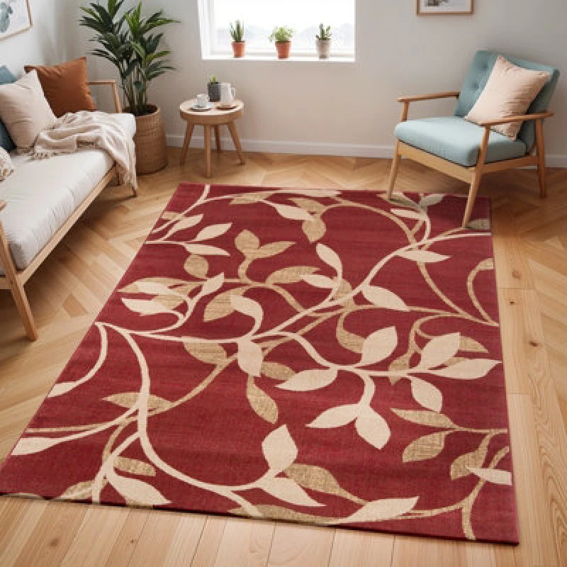 Image of Livabliss Traditional Boho Tan Balsam Area Rug 120 X 160 Cm - Easy Care, Non Shedding, Ideal For Living Room & Bedroom