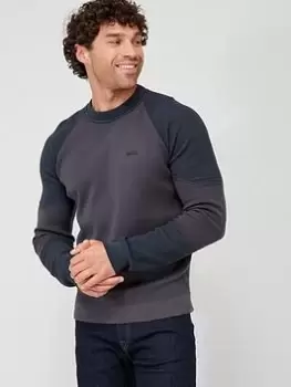 Image of BOSS Relka Crew Neck Jumper - Dark Grey Size M Men