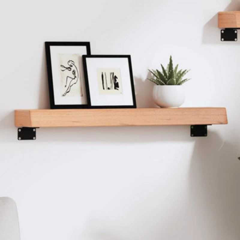 Image of VIDAXL Vidaxl - Wall Shelf Light Brown 60x10x6cm Treated Solid Wood Oak 8720845813611
