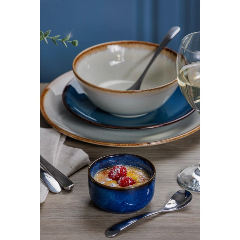 Image of Mason Cash Reactive Blue Set of 4 Ramekins Oven To Table Ramekins 1 Blue 71427218027