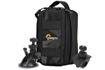 Image of Lowepro ViewPoint CS 40 Action Camera Case with FREE Suction Mount & Cycle Mount - Black