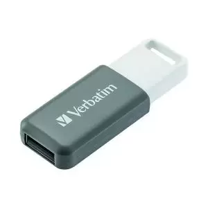 Image of Verbatim Databar USB Drive USB 2.0 128GB Grey 49456 VM49456