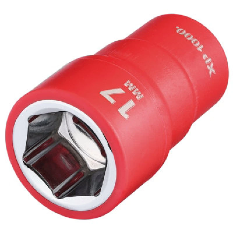 Image of Draper XP1000 3/8" Drive VDE Insulated Hexagon Socket 17650 Drive: 3/8"