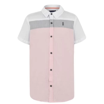 Image of SoulCal Short Sleeve Shirt Junior Boys - Pink C/Block