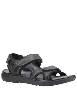 Image of Hush Puppies Hush Puppie Carter Sandal, Black, Size 9, Men