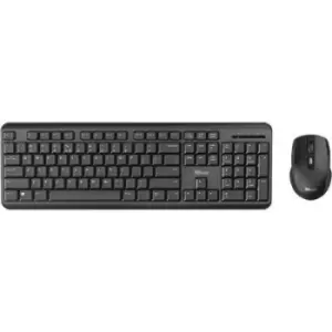Image of Trust ODY Silent Wireless Deskset Wireless Keyboard and mouse set German, QWERTZ Black