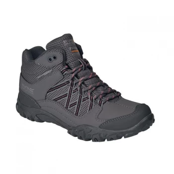 Image of Regatta Edgepoint Mid Junior Waterproof & Breathable Walk - Gran/BraApri