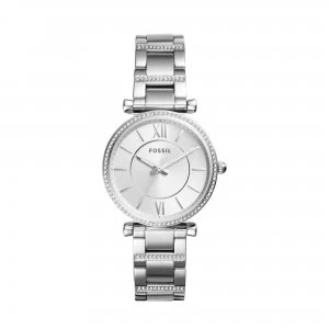 Image of Fossil Grey And Silver 'Carlie' Dress Watch - ES4341