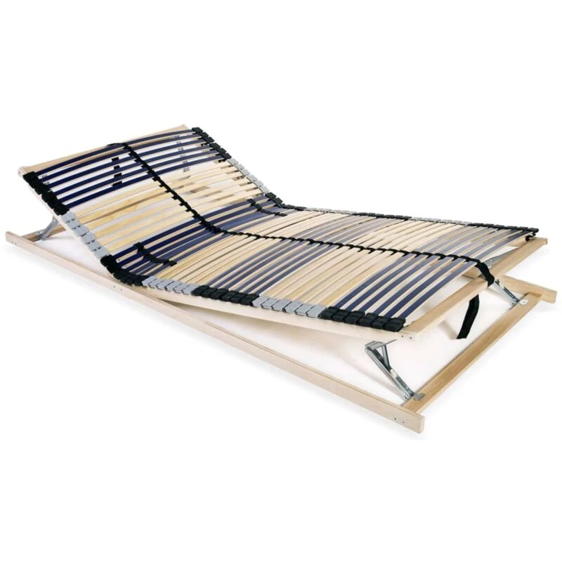 Image of VIDAXL Slatted Bed Base without Mattress with 42 Slats 7 Zones 100x200cm Vidaxl 8718475606840