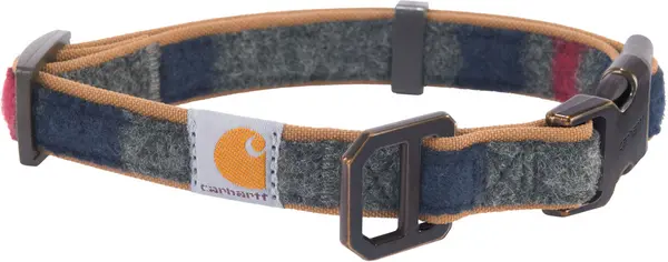 Image of Carhartt Blanket Stripe Dog Collar, grey, Size M