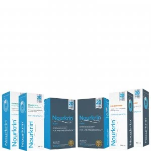 Image of Nourkrin Man for Hair Preservation 6 Month Bundle with Shampoo and Conditioner x2