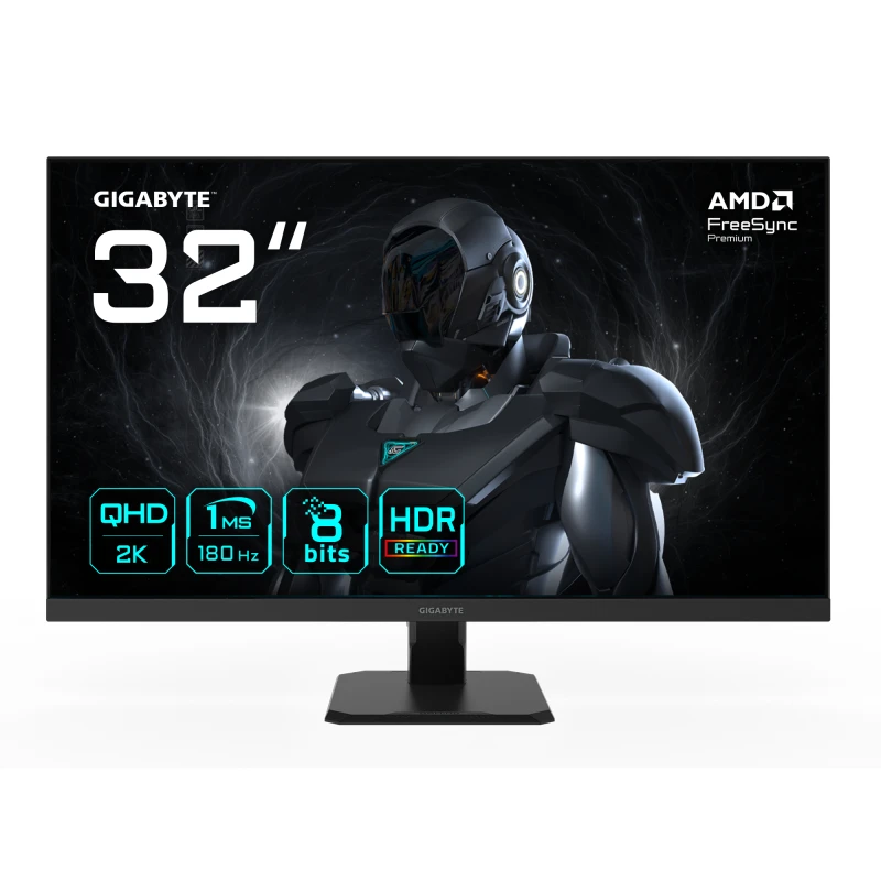 Image of Gigabyte GS32QA 32QHD Gaming Monitor - 2560 x 1440. 180Hz. 1ms. 300