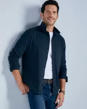 Image of Cotton Traders Mens Jersey Shirt in Blue