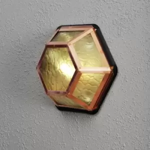 Image of Castor Outdoor Classic 6 Wall Light Copper Amber, IP23