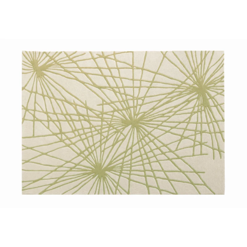 Image of Esselle Home Aura Starburst Natural / Sage Green 200 X 290Cm Rug