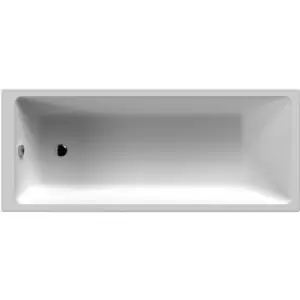 Image of Nuie Linton Thin Edge Single Ended Rectangular Bath 1700mm x 700mm - Acrylic