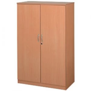 Image of Largo Regular Door Cupboard Lockable with 3 Shelves Melamine Deluxe 1020 x 550 x 1600mm Beech