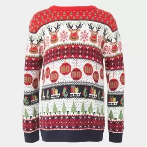 Image of I Saw It First Family Kids Christmas Jumper - Red