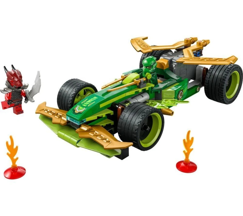 Image of LEGO LEGO NINJAGO Lloyd's Pull-Back Race Car Toy, Ninja Set 71828