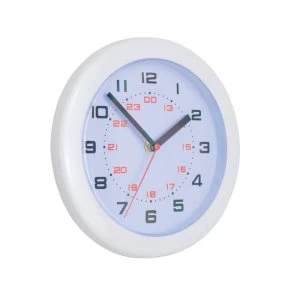 Image of Controller Wall Clock with 24 Hour Dial White