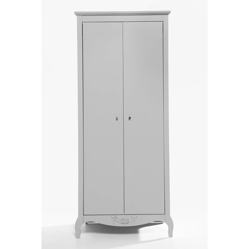 Image of Homelife Juliette 2 Door Wardrobe - Grey Grey One Size