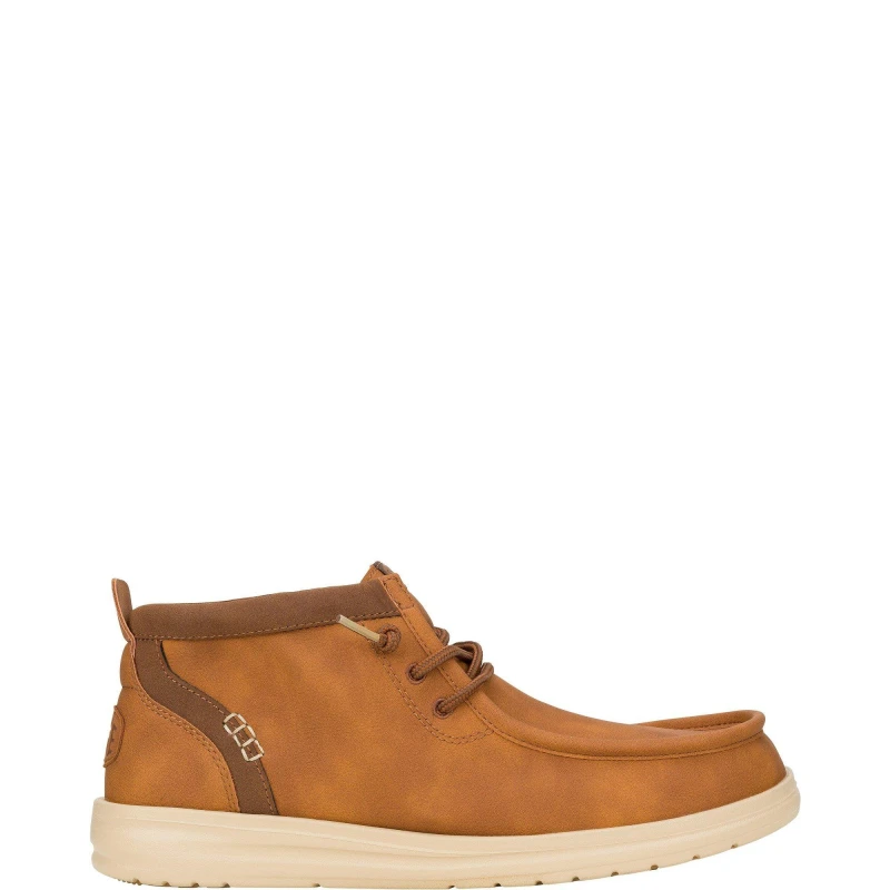 Image of Debenhams Debenhams Men Wally Mid Boot GripR Classic Cognac/Tan in brown Size: 12 brown 12 Male 197830541978