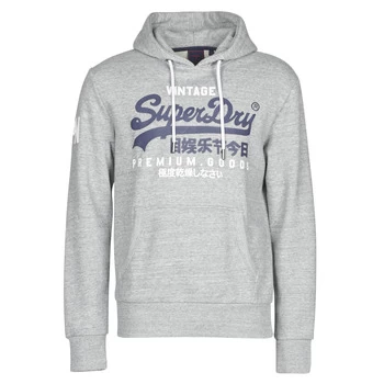 Image of Superdry VL NS HOOD mens Sweatshirt in Grey - Sizes M,L,XL,UK S,UK L,UK XL