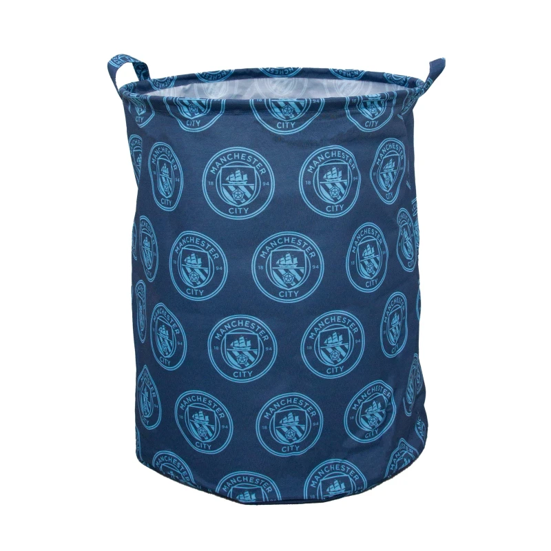 Image of Team Manchester City Score Fabric Storage Hamper Soft Storage One Size Multi 39632899000