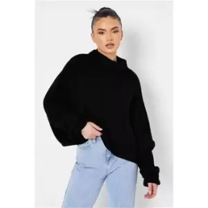 Image of I Saw It First Slouchy Jumper - Black