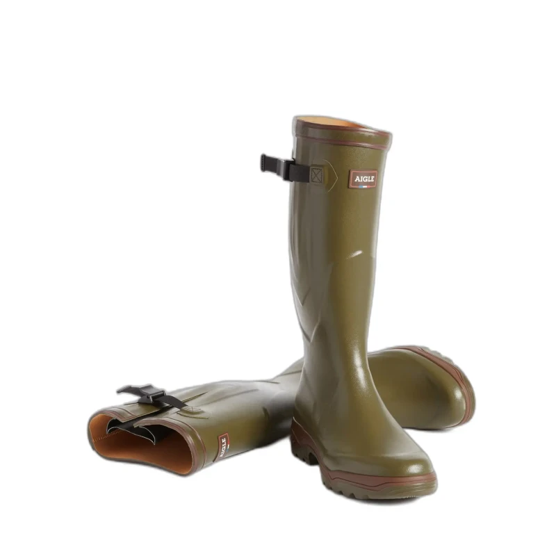 Image of Aigle Parcours 2 ISO Mens Womens Neoprene Wellington Boots - UK 11 Green unisex PS1601KAK11